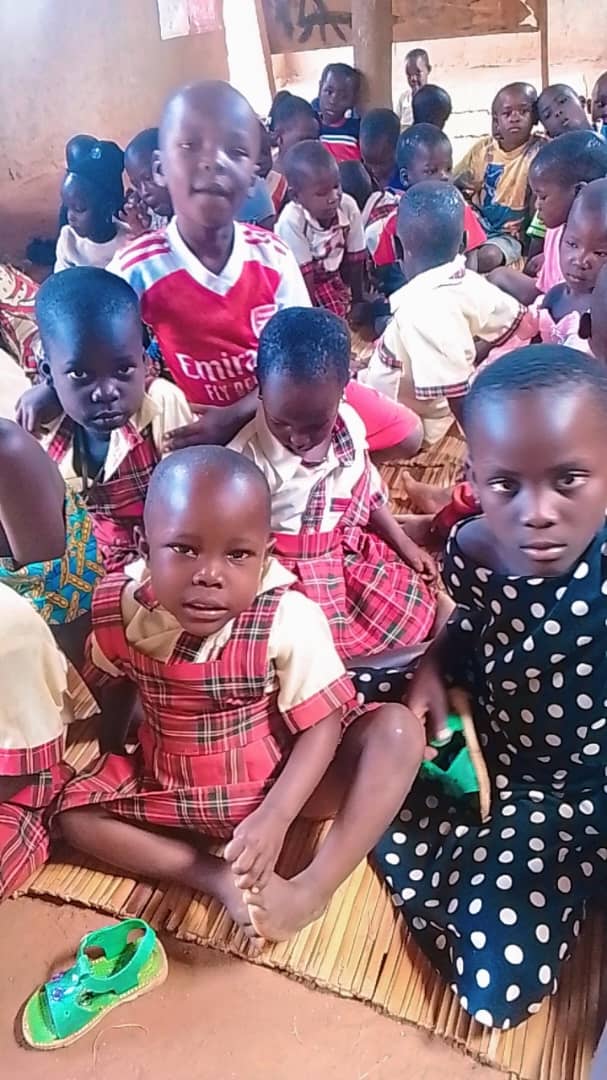 Young learners seated together in a classroom